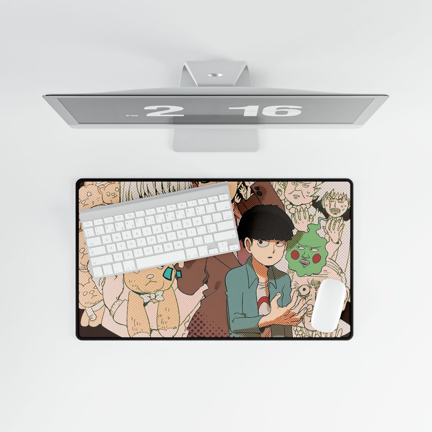 Mob Psycho 100 Arataka Reigen, Shigeo Kageyama, Ekubo Mouse Pad