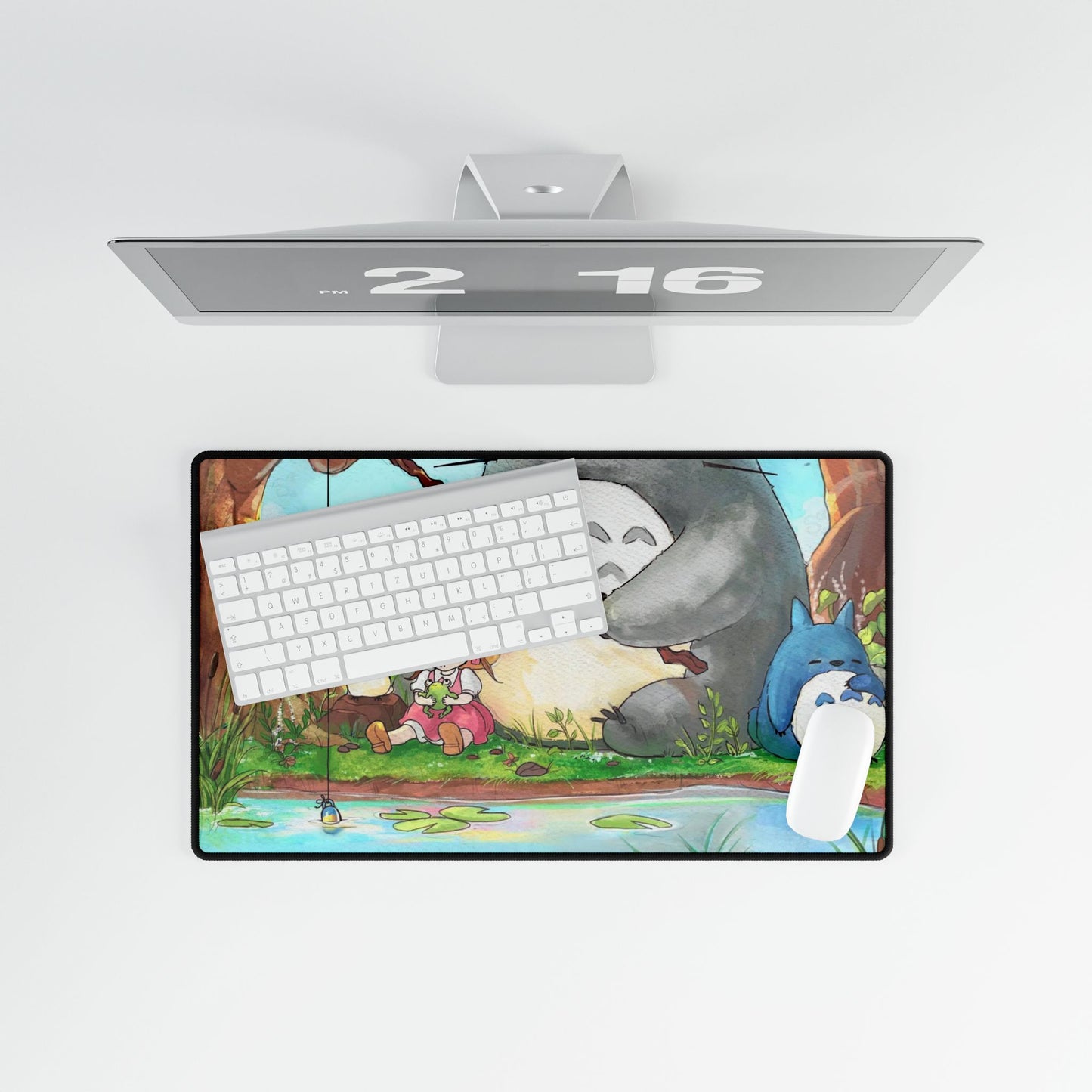 Totoro Goes Fishing Mouse Pad