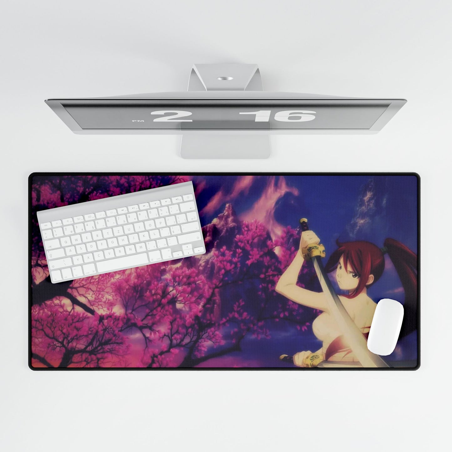 Erza Scarlet - Sakura Fantasy Mountain Mouse Pad
