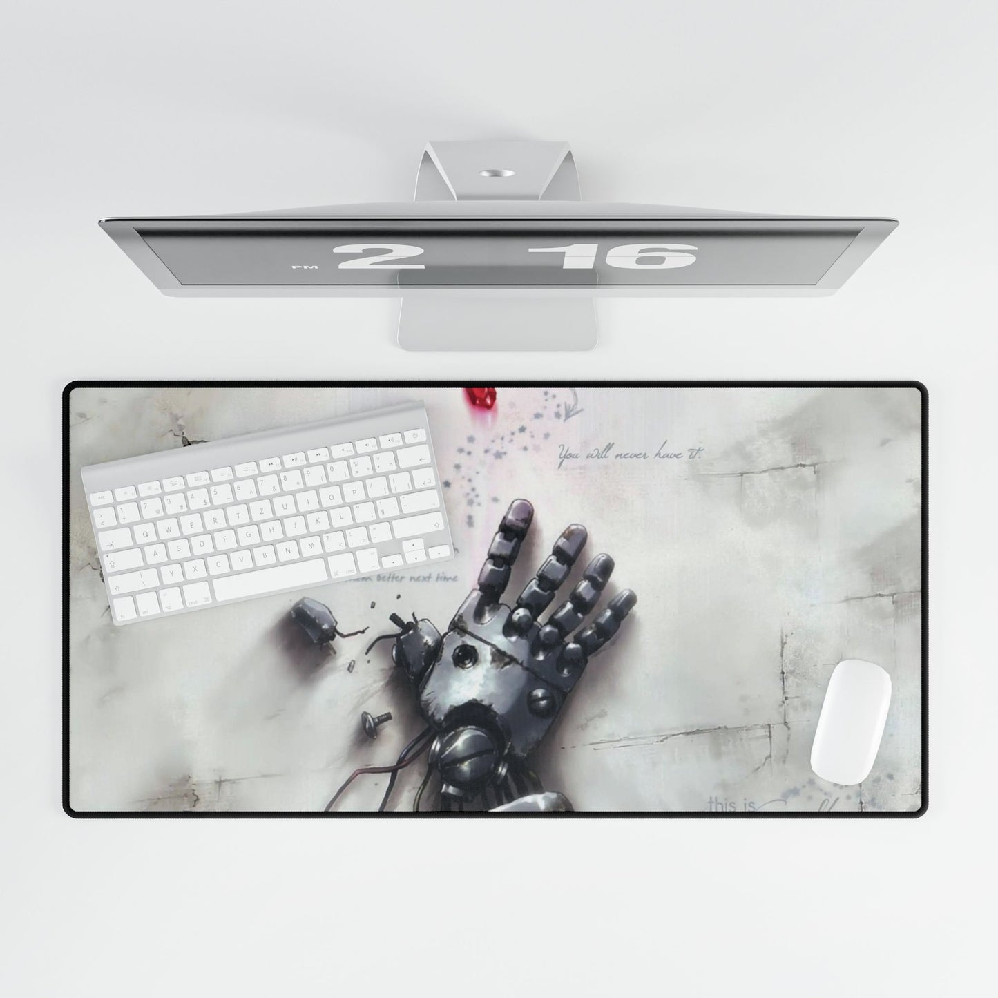 Iron hand Mouse Pad
