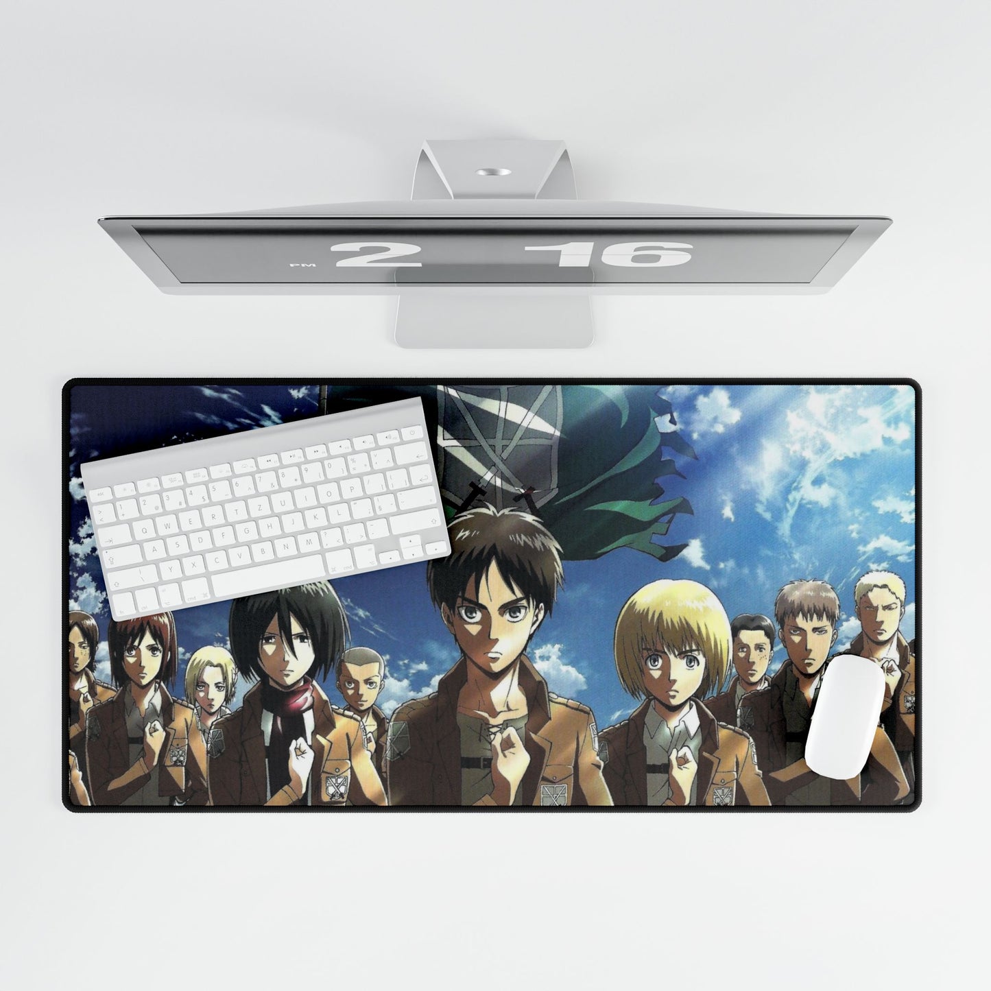 Eren yeager With Team Mouse Pad