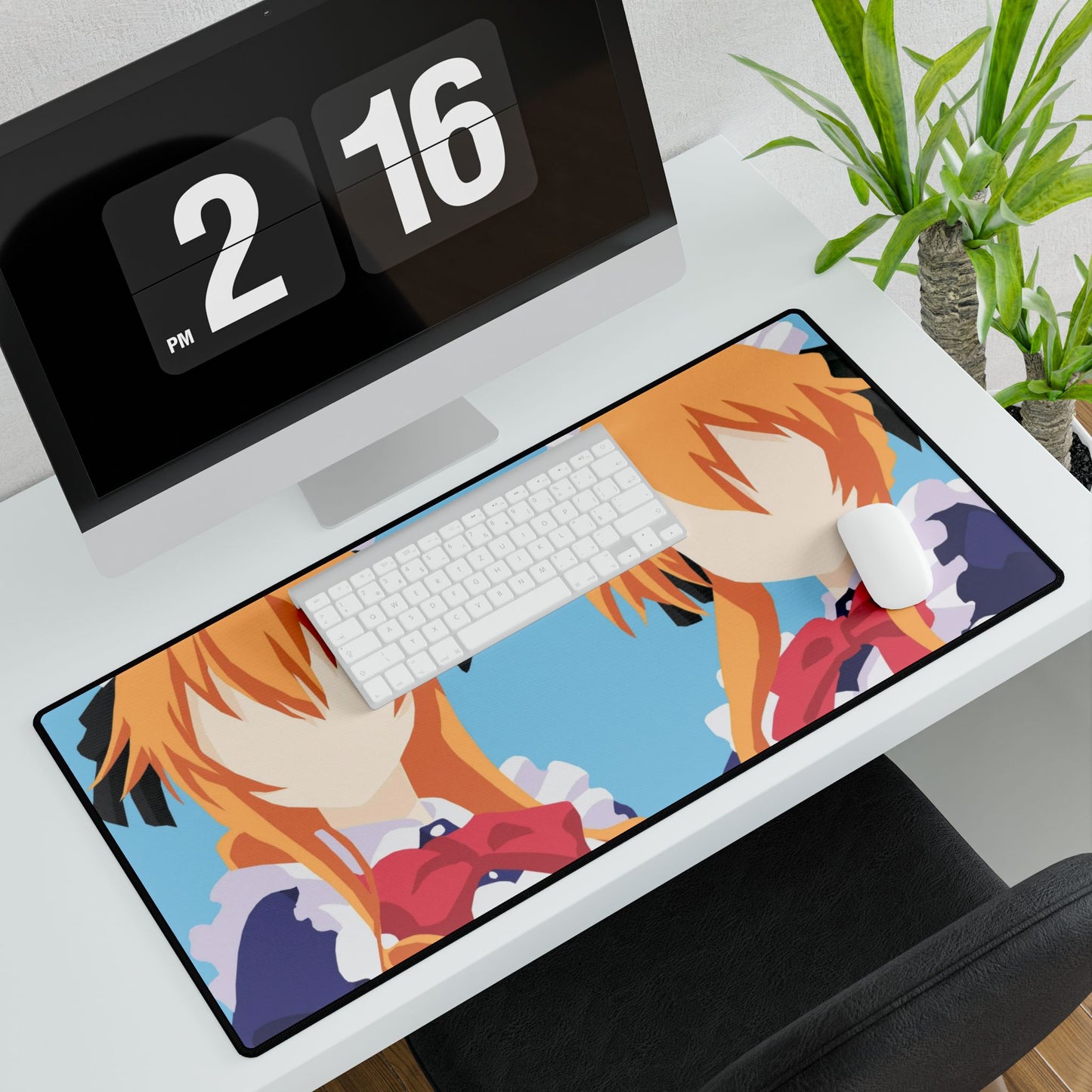 kaguya yamai y yuzuru yamai date a live minimalist Mouse Pad