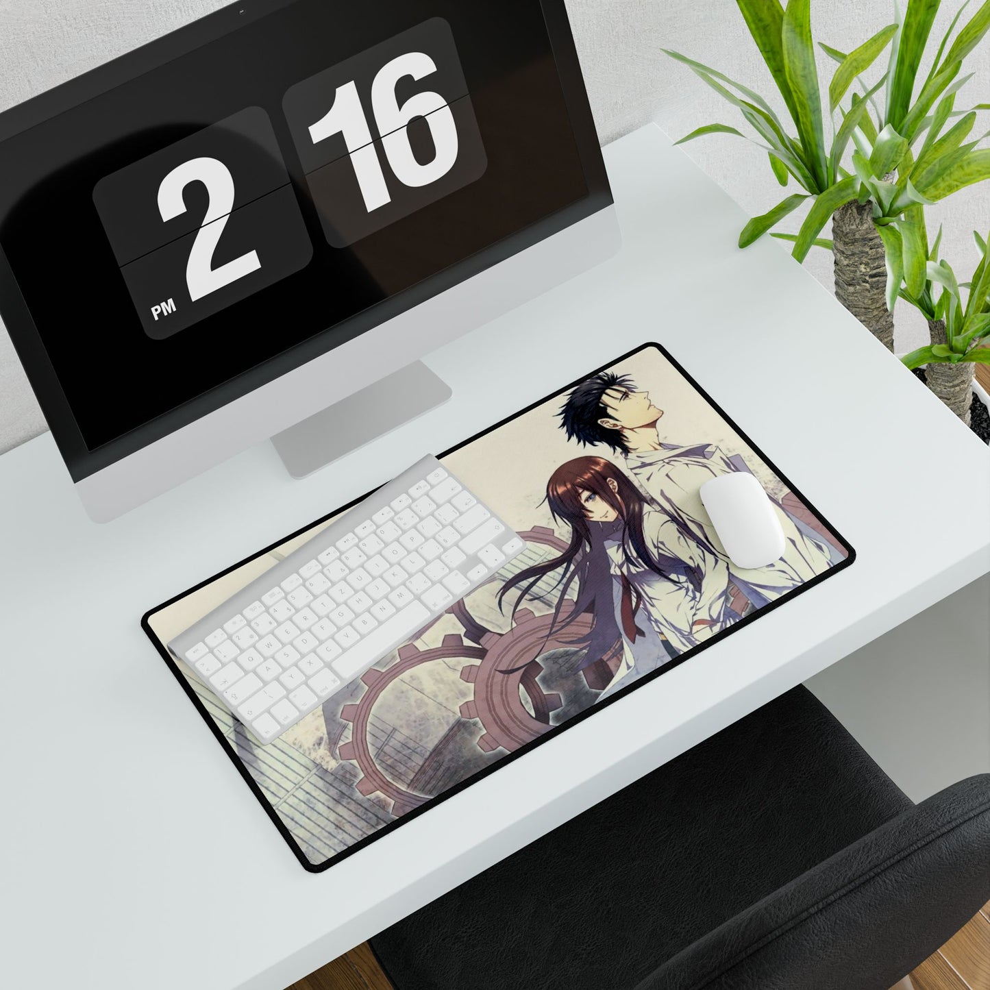 Makise Kurisu & Rintarou Kyouma Mouse Pad