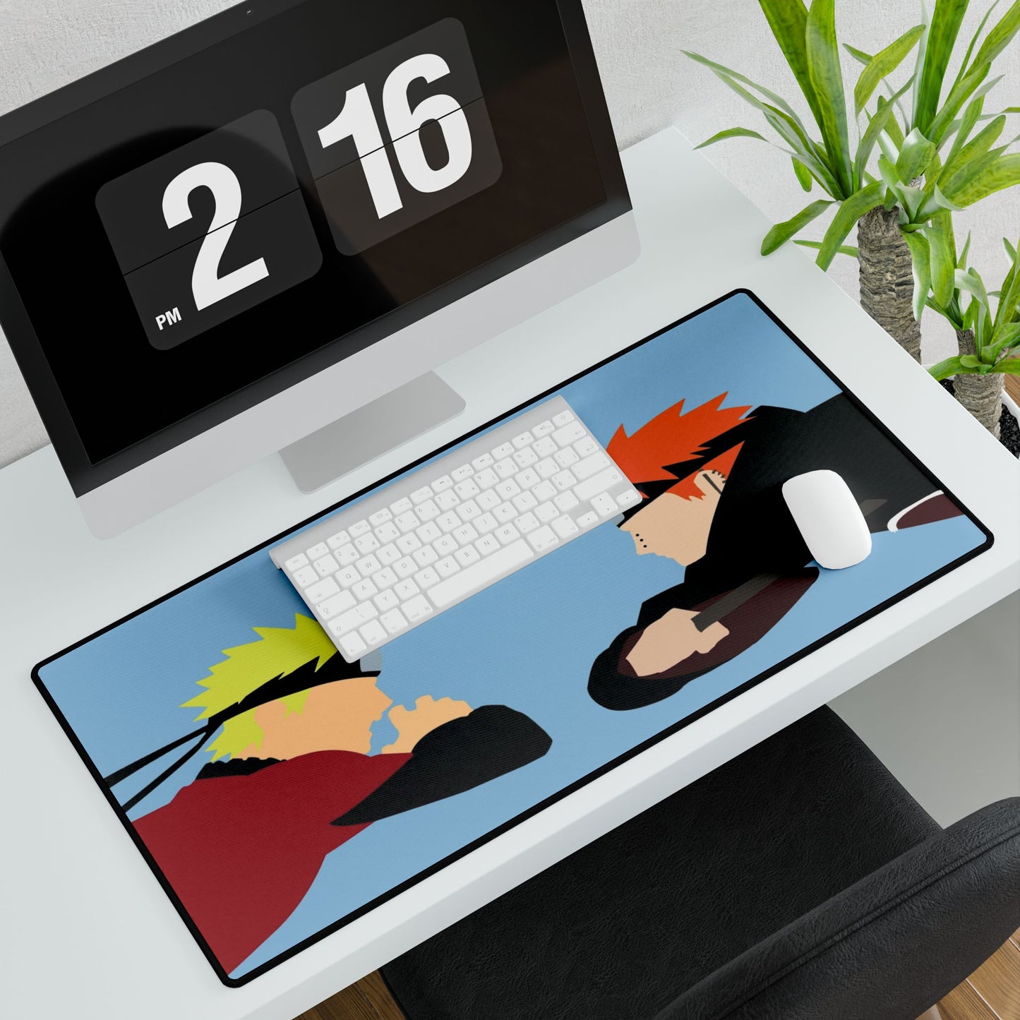 Naruto vs Pain Minimalist Mouse Pad