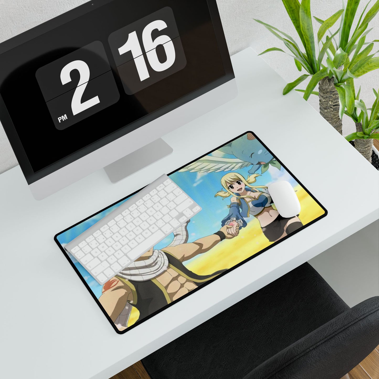 Fairy Tail Natsu Dragneel, Lucy Heartfilia, Happy Mouse Pad