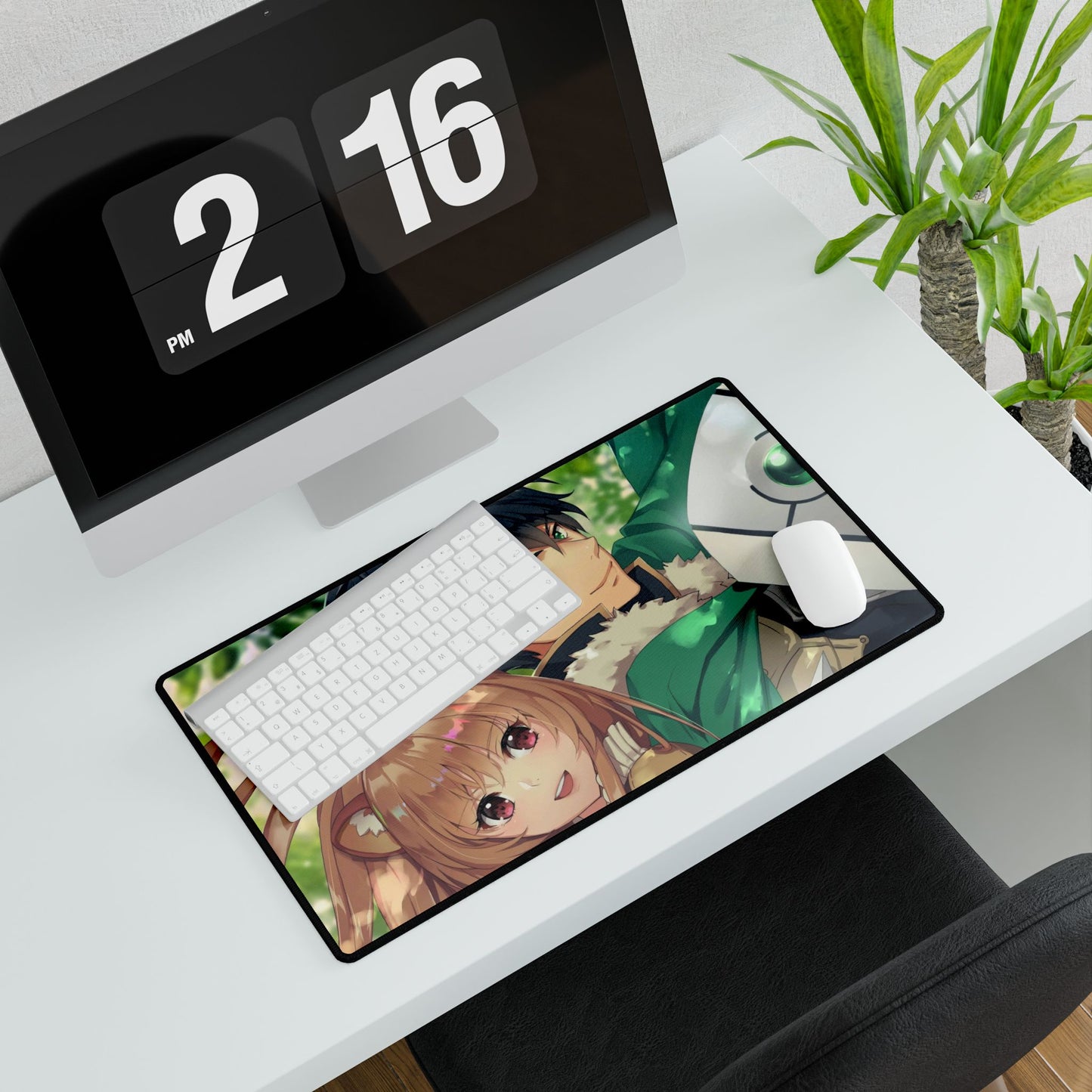Raphtalia and Iwatani Mouse Pad