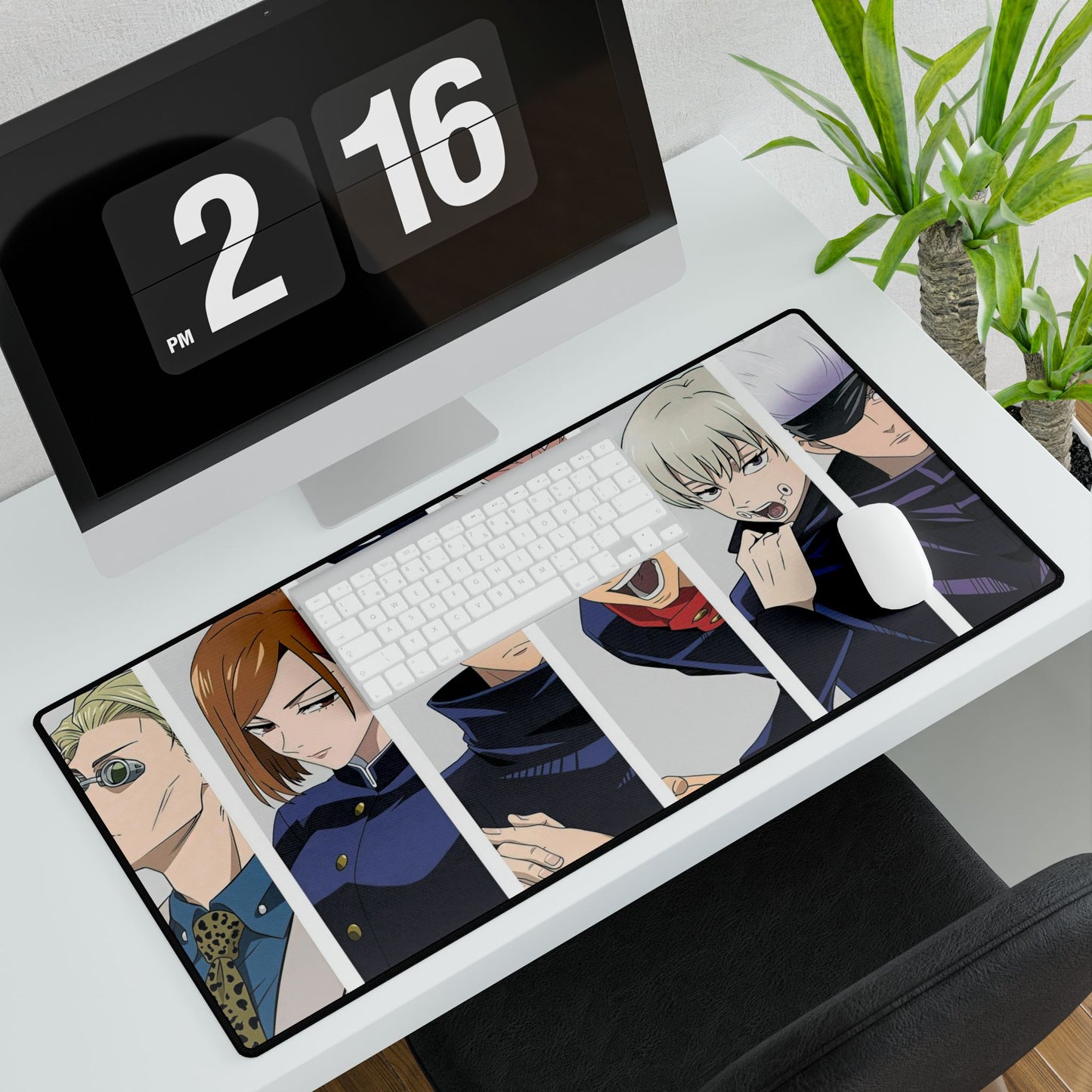 Nobara Kugisaki Satoru Gojo Kento Nanami Megumi Fushiguro Toge Inumaki and Yuji Itadori Mouse Pad