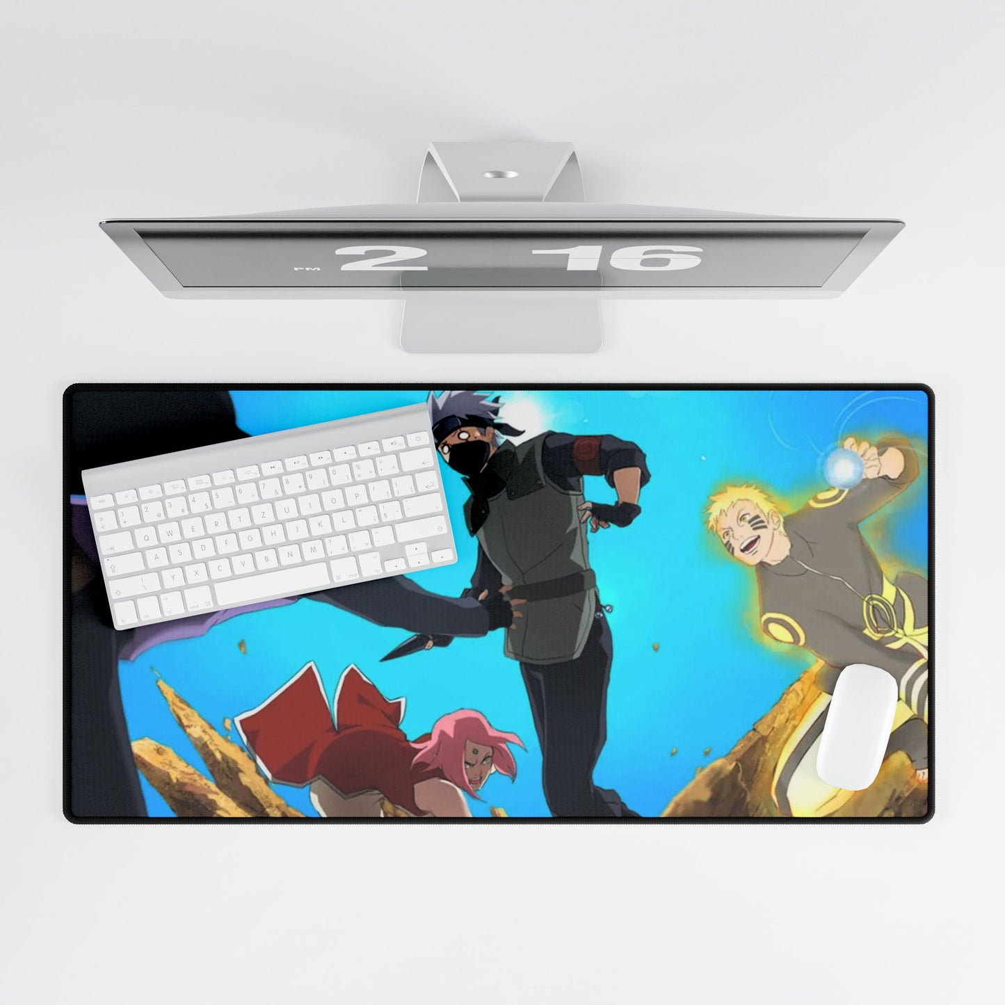 The bell test team 7 ( Kakashi,Sasuke,Naruto,Sakura) Mouse Pad