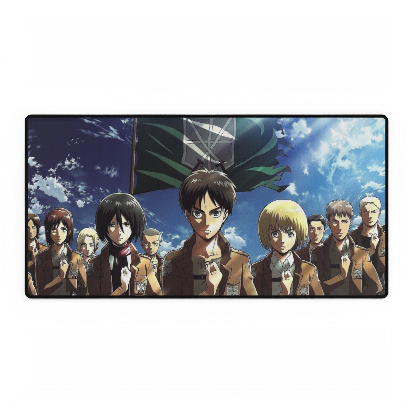 Eren yeager With Team Mouse Pad