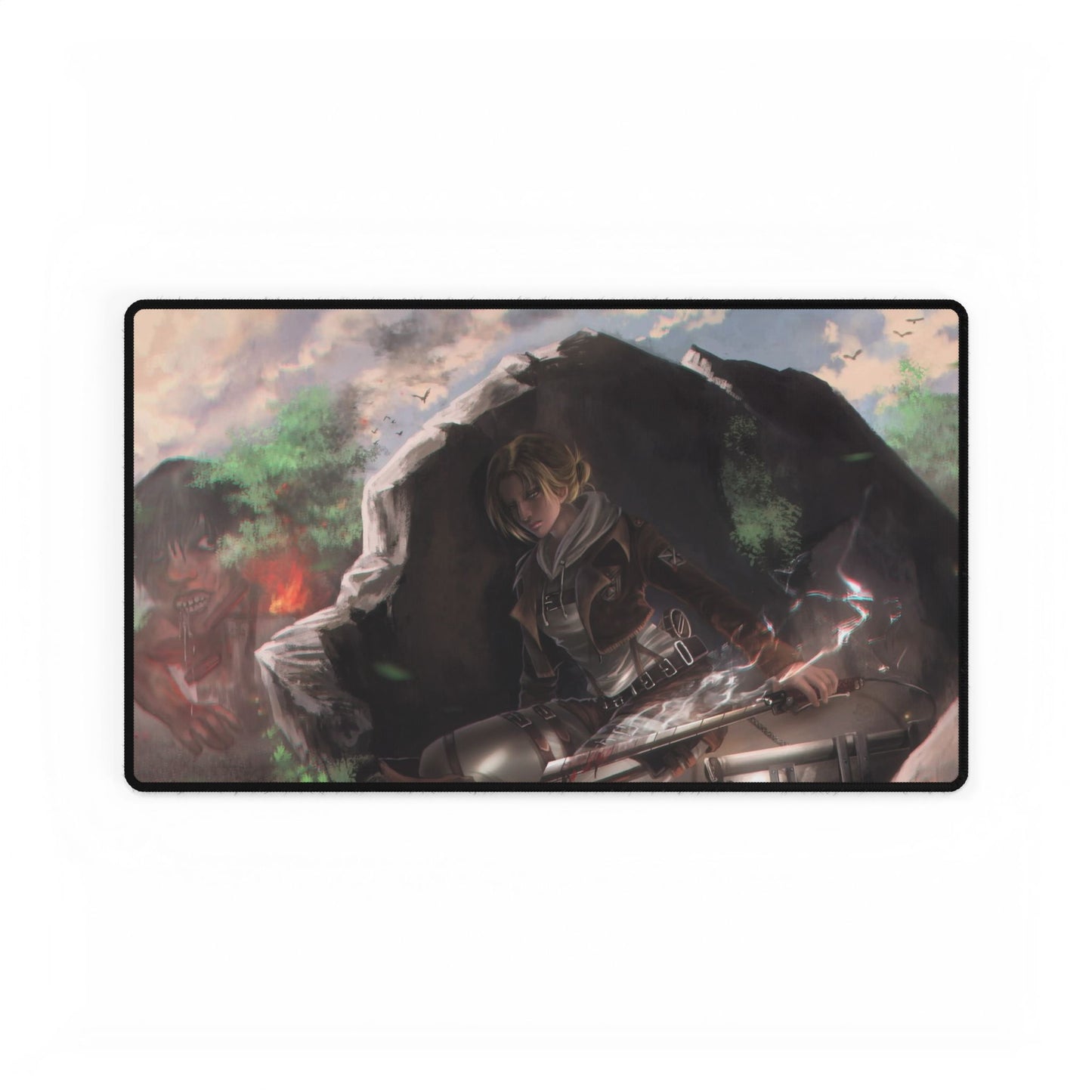 Annie Leonhart vs a titan Mouse Pad