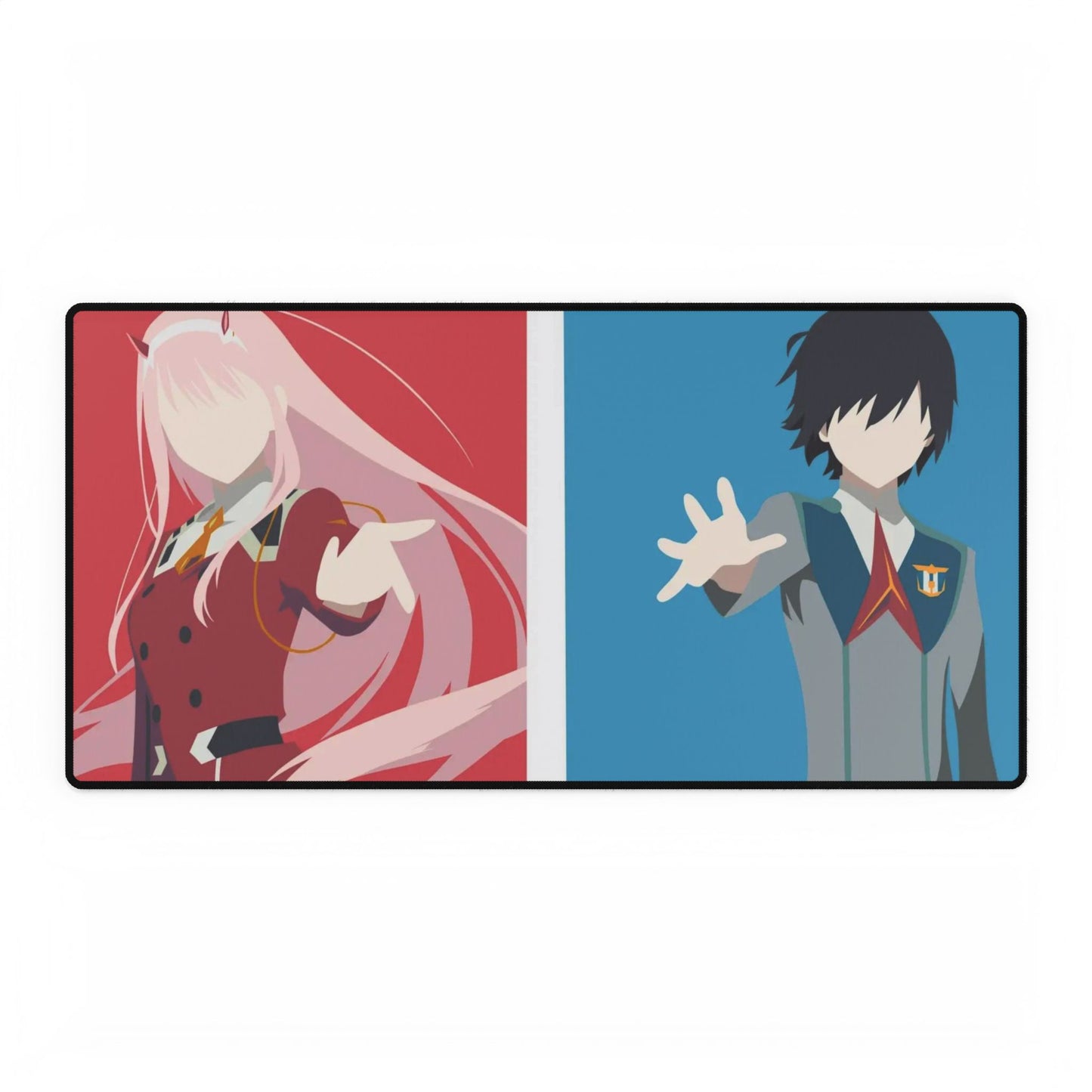 Hiro and Zero Two (Darling in the FranXX) V2 Mouse Pad