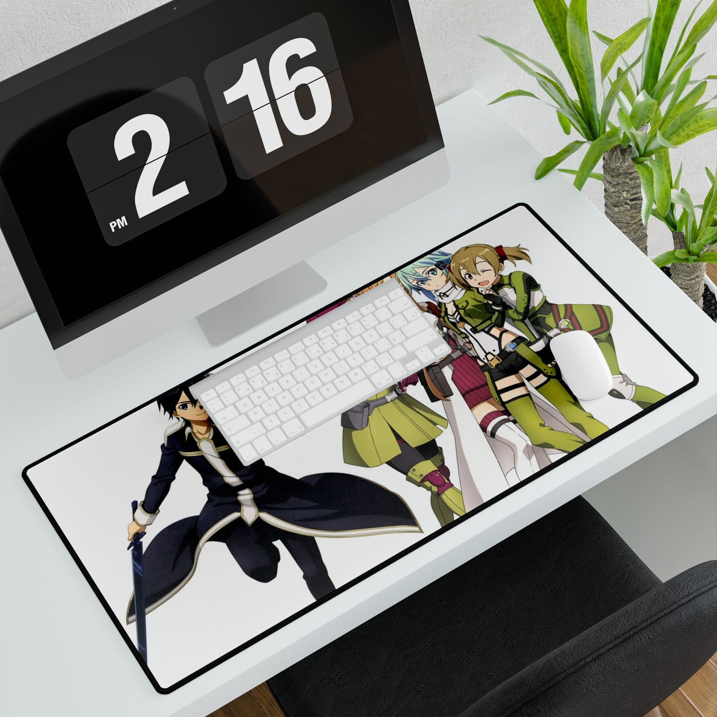 Sword Art Online Kazuto Kirigaya, Asuna Yuuki, Rika Shinozaki Mouse Pad