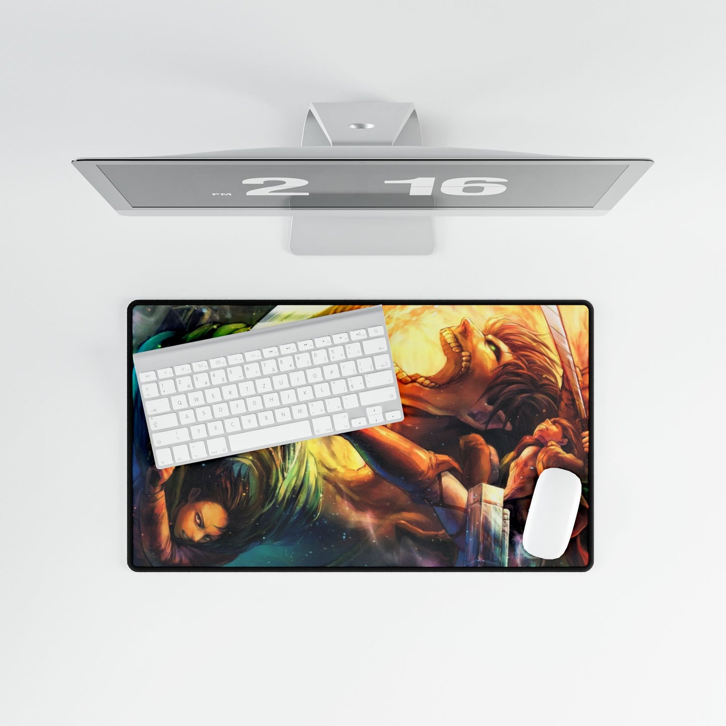 Eren Yeager (titan) and Levi Ackerman Mouse Pad