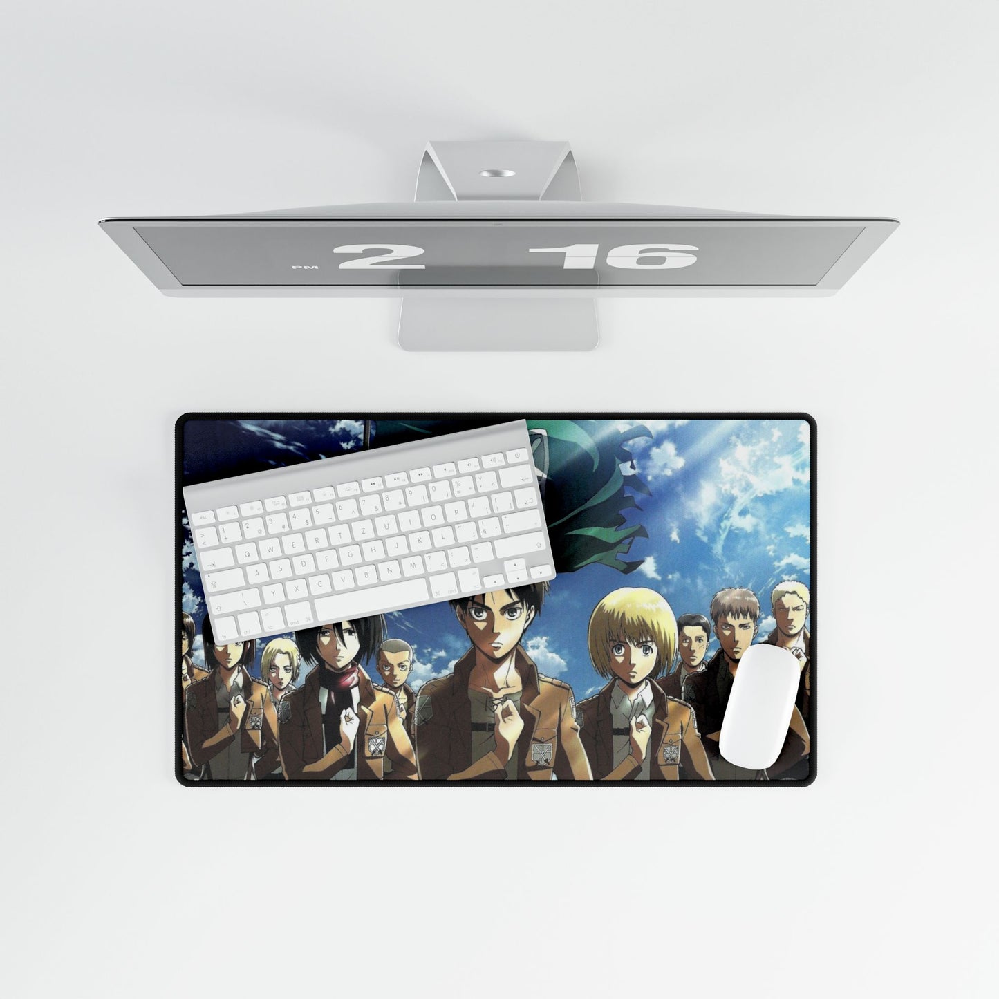 Eren yeager With Team Mouse Pad