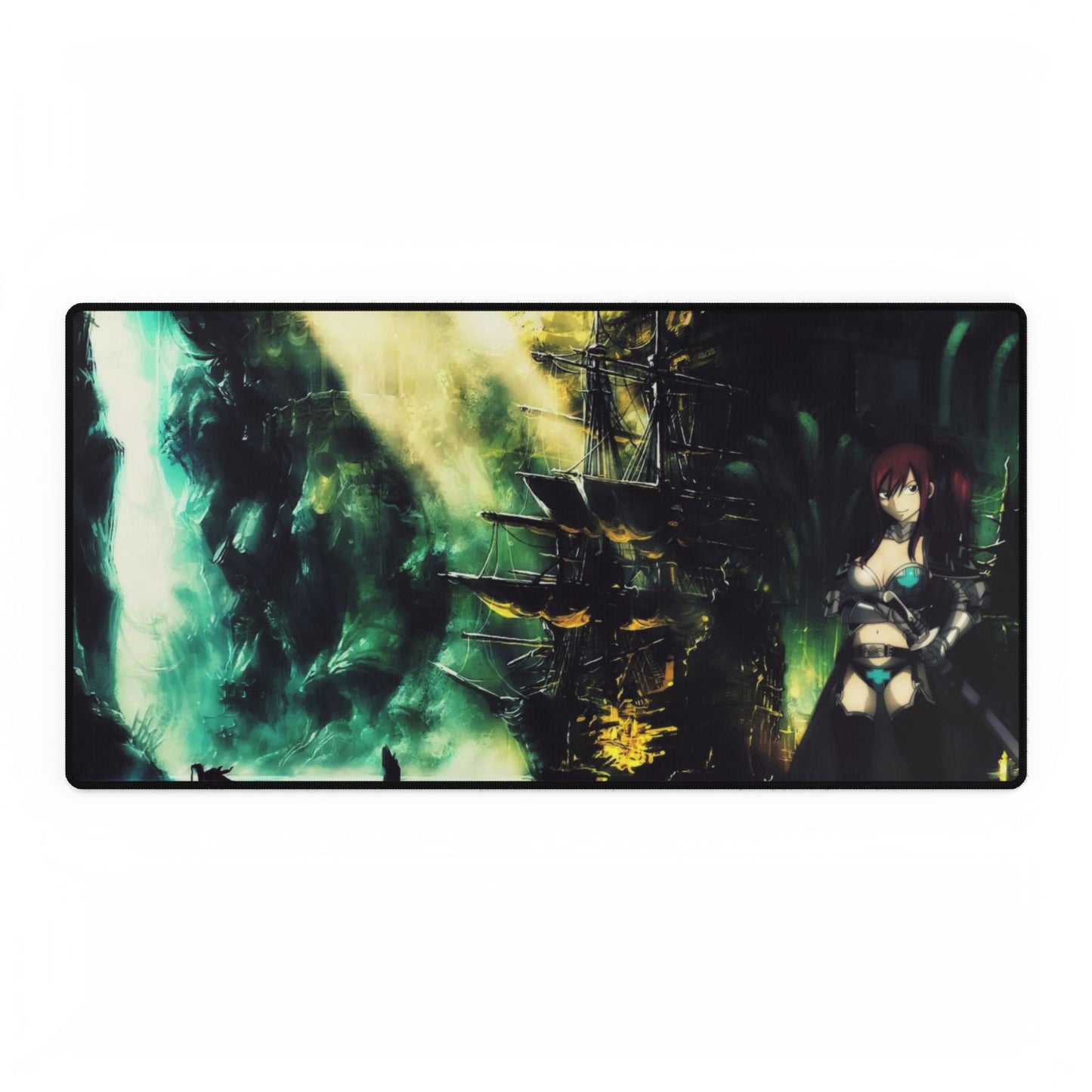 Erza Scarlet - Pirate boat in cavern Mouse Pad