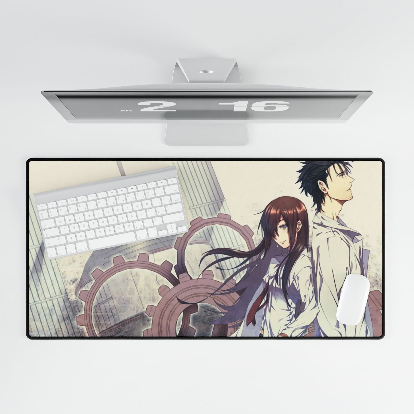 Makise Kurisu & Rintarou Kyouma Mouse Pad
