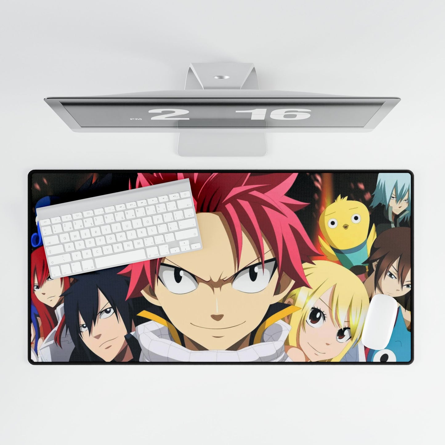 Fairy Tail Natsu Dragneel, Erza Scarlet, Lucy Heartfilia, Happy, Wendy Marvell Mouse Pad