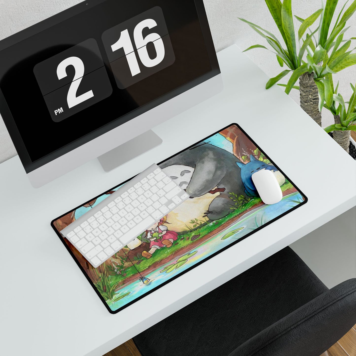 Totoro Goes Fishing Mouse Pad