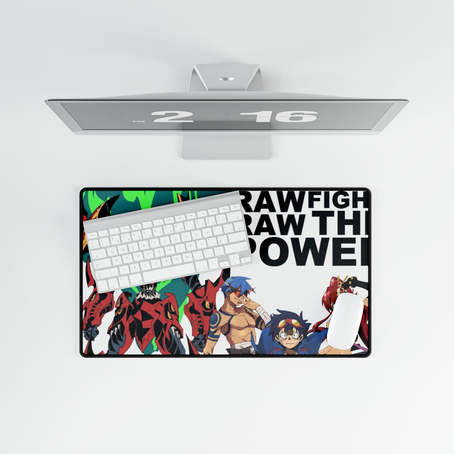 Raw Raw Fight The Power Mouse Pad
