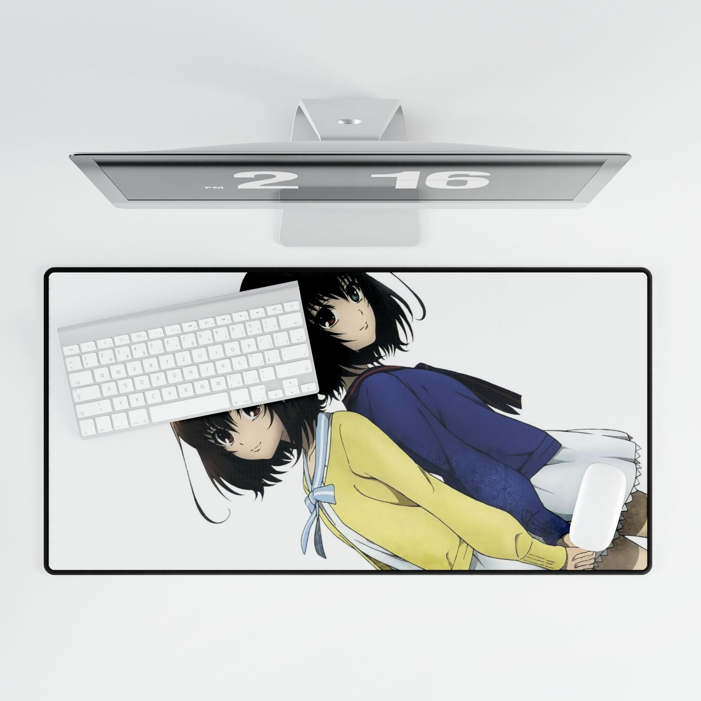 Mei Misaki and her twin sister official art Mouse Pad