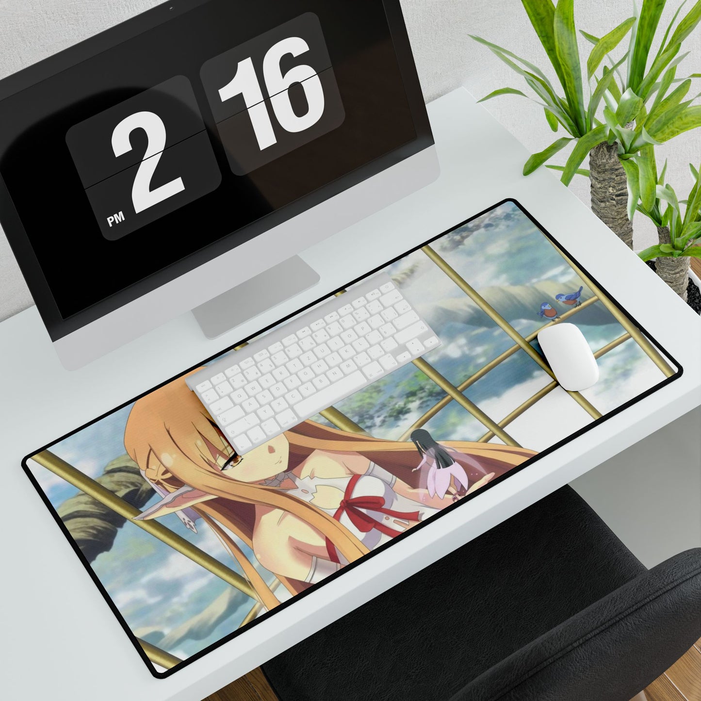 Asuna and Yui Mouse Pad