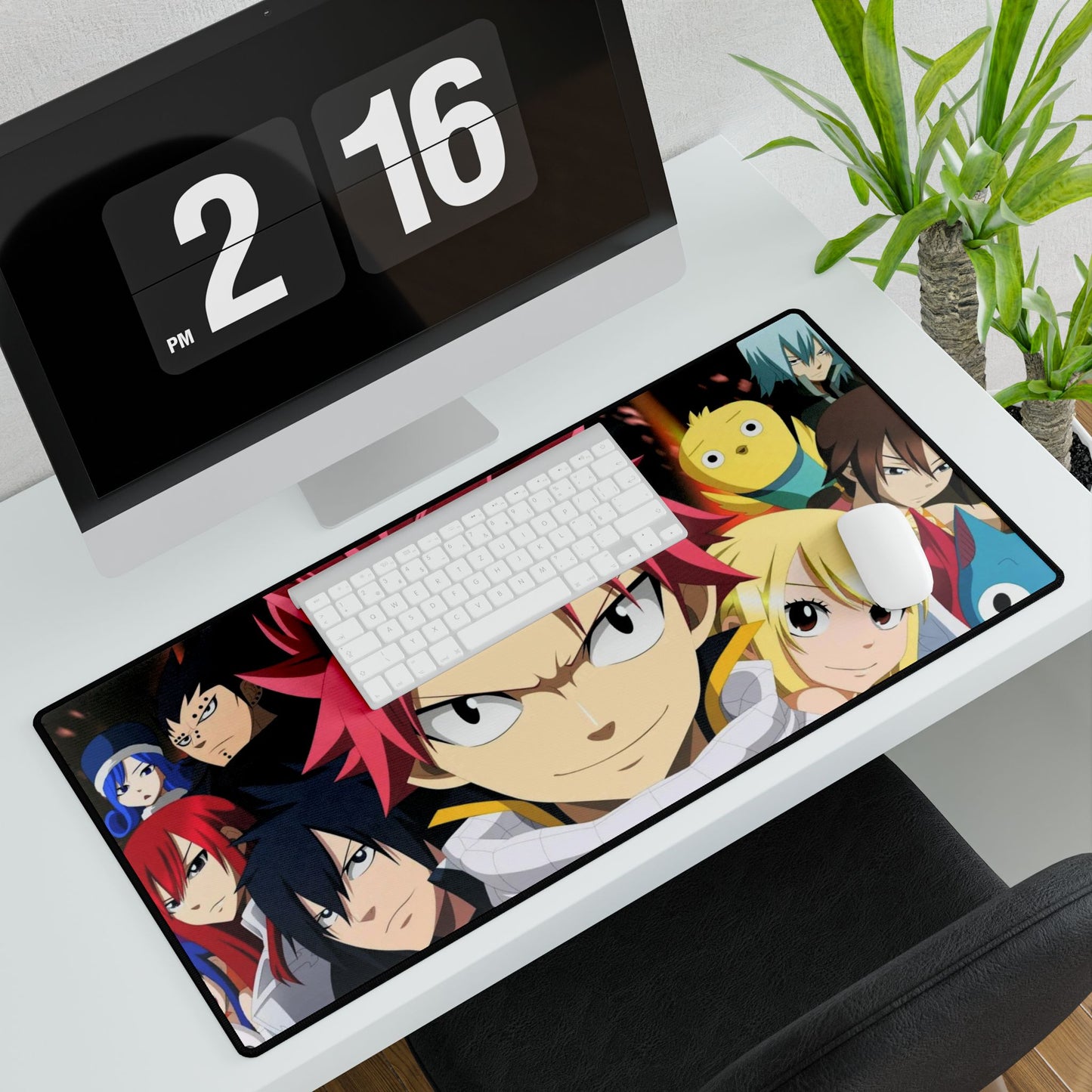 Fairy Tail Natsu Dragneel, Erza Scarlet, Lucy Heartfilia, Happy, Wendy Marvell Mouse Pad