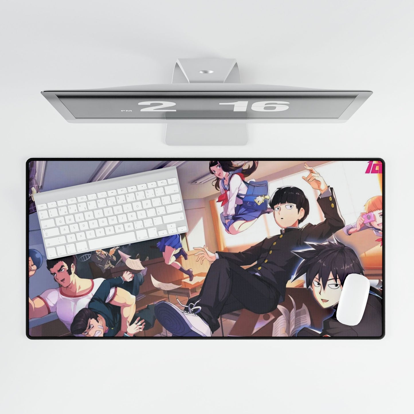 Mob Psycho 100 Arataka Reigen, Shigeo Kageyama, Ritsu Kageyama, Teruki Hanazawa, Tome Kurata Mouse Pad