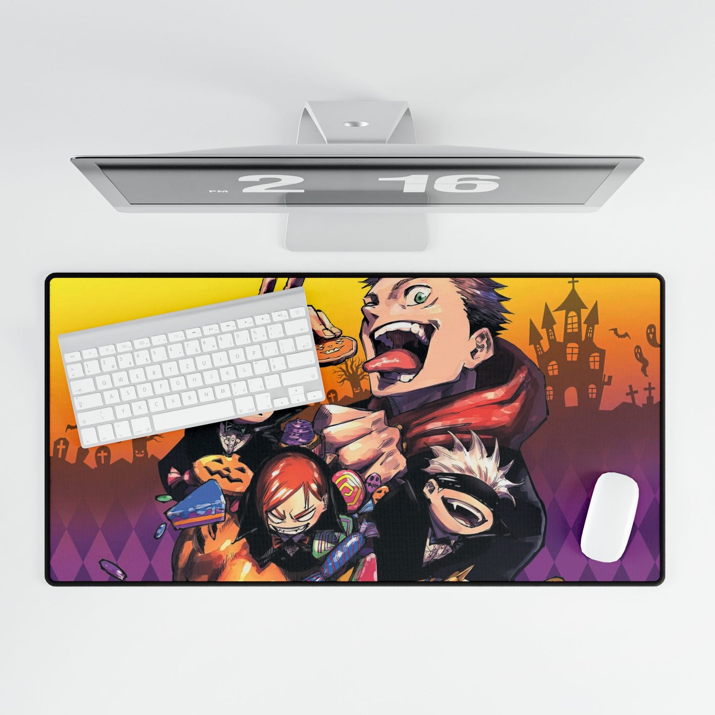 Yuji Itadori Satoru Gojo Nobara Kugisaki Megumi Fushiguro and Blindfold Mouse Pad