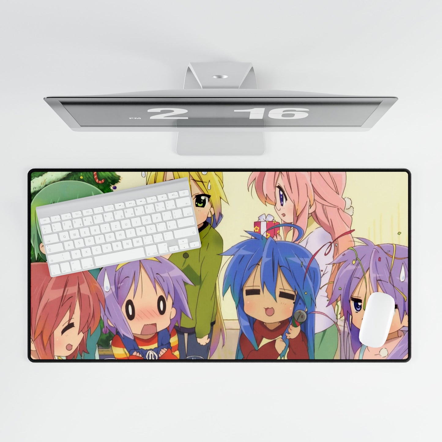 Lucky Star Konata Izumi, Kagami Hiiragi, Tsukasa Hiiragi, Miyuki Takara, Minami Iwasaki Mouse Pad