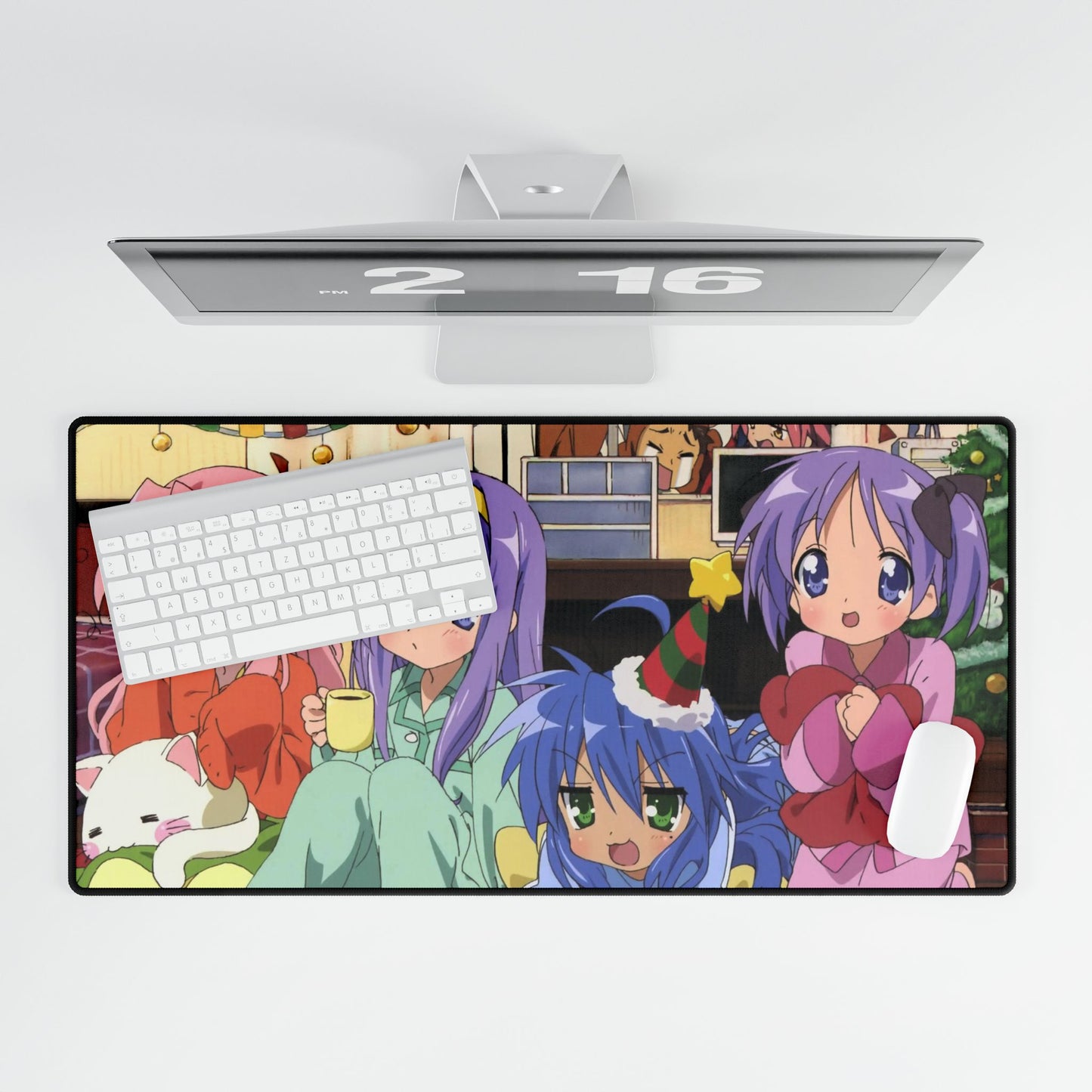 Lucky Star Konata Izumi, Kagami Hiiragi, Tsukasa Hiiragi, Miyuki Takara, Akira Kogami Mouse Pad