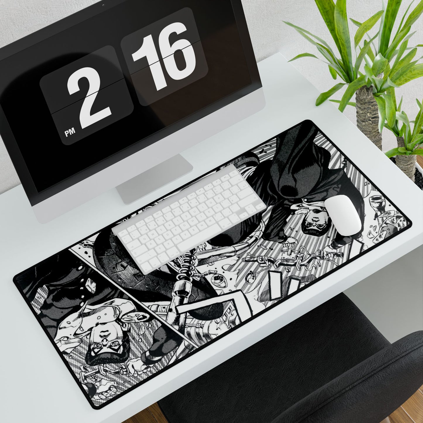 JoJo's Bizarre Adventure: Diamond is Unbreakable - Josuke Jumps a Baby Carriage - Manga Mouse Pad