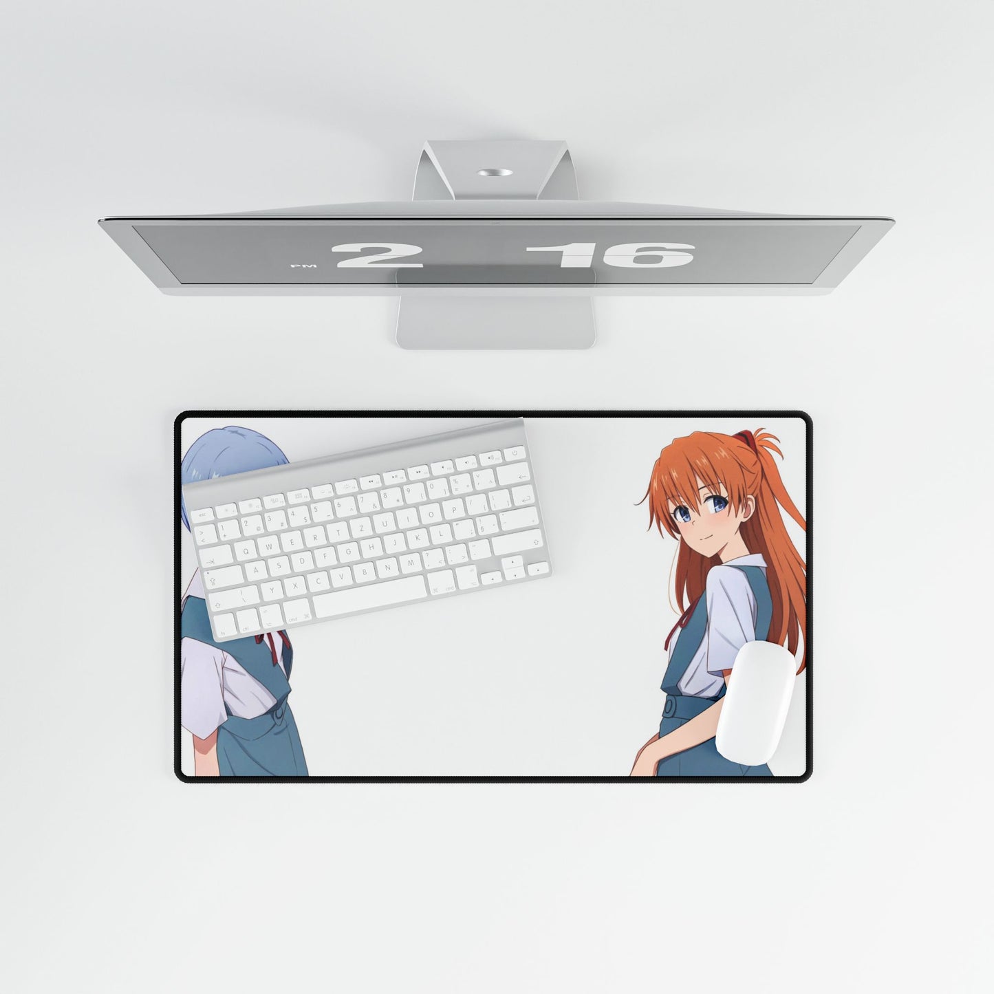 Neon Genesis Evangelion - Asuka Langley Sohryu and Rei Ayanami Mouse Pad