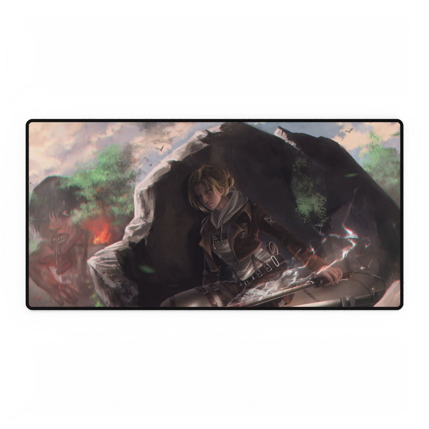 Annie Leonhart vs a titan Mouse Pad
