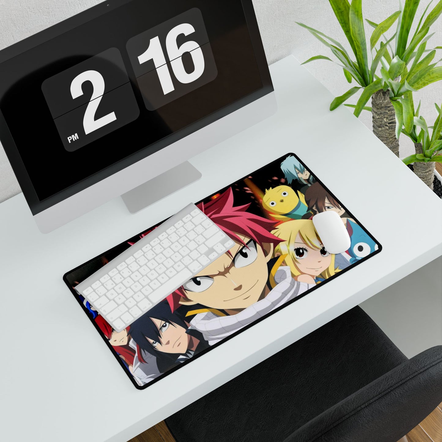 Fairy Tail Natsu Dragneel, Erza Scarlet, Lucy Heartfilia, Happy, Wendy Marvell Mouse Pad
