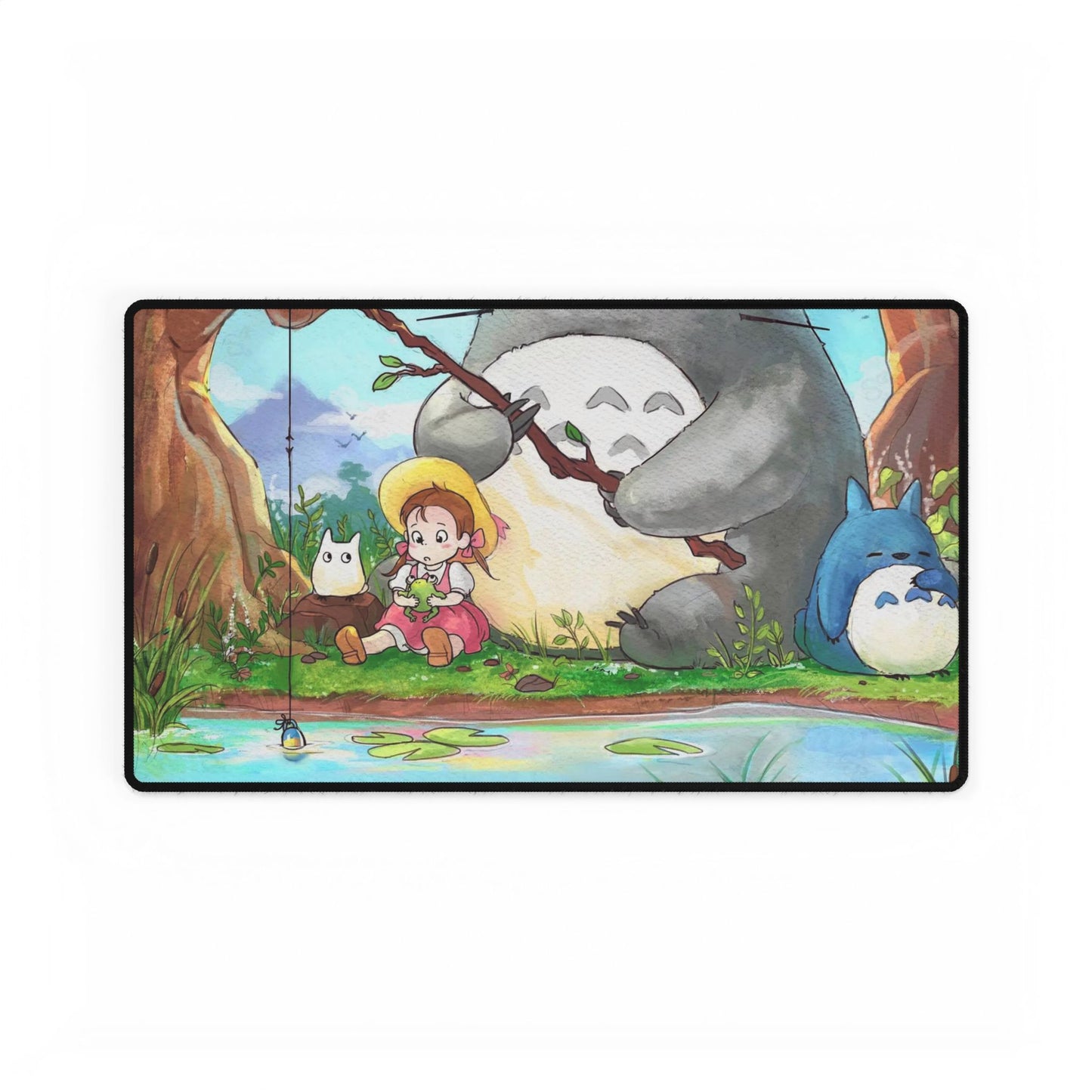 Totoro Goes Fishing Mouse Pad