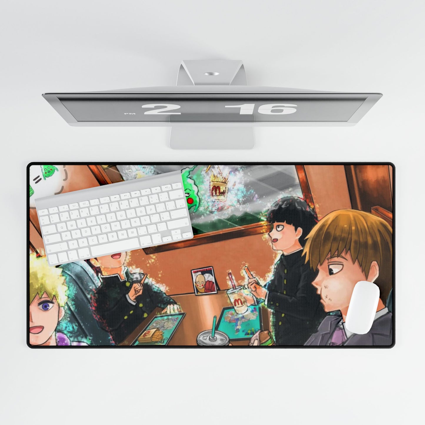 Mob Psycho 100 Arataka Reigen, Shigeo Kageyama, Ekubo, Ritsu Kageyama, Teruki Hanazawa Mouse Pad