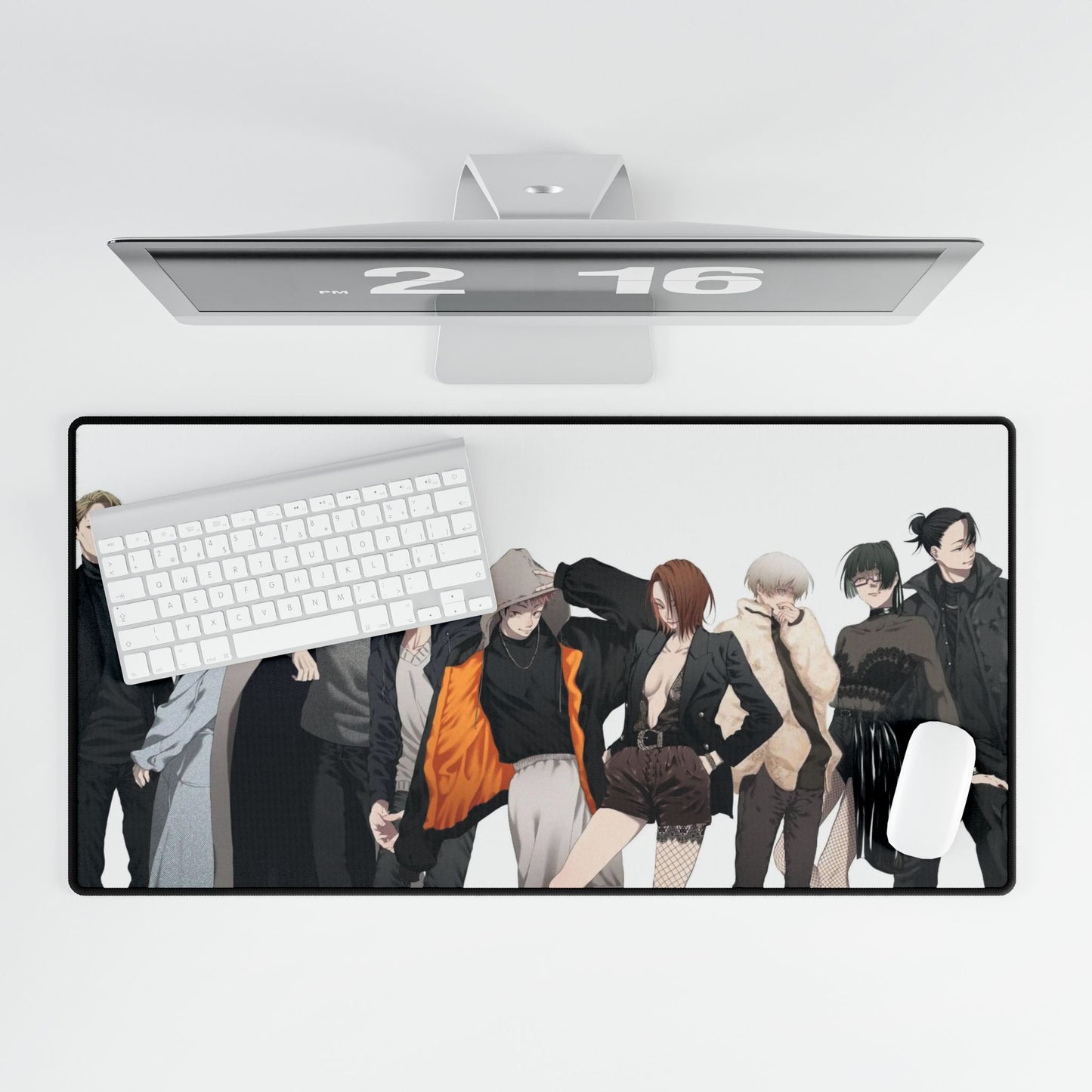 Satoru Gojo Yuji Itadori Maki Zenin Kento Nanami Nobara Kugisaki Suguru Geto Megumi Fushiguro Toge Inumaki and Yuta Okkotsu Mouse Pad
