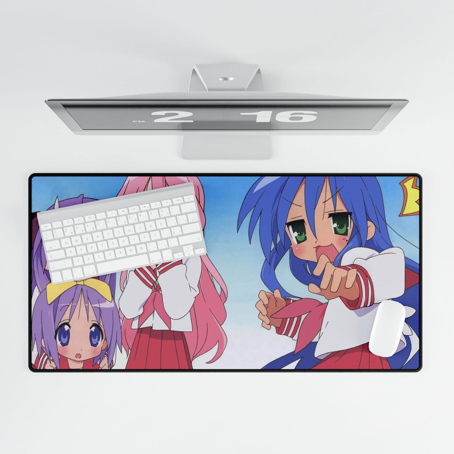 Lucky Star Konata Izumi, Kagami Hiiragi, Tsukasa Hiiragi, Miyuki Takara Mouse Pad