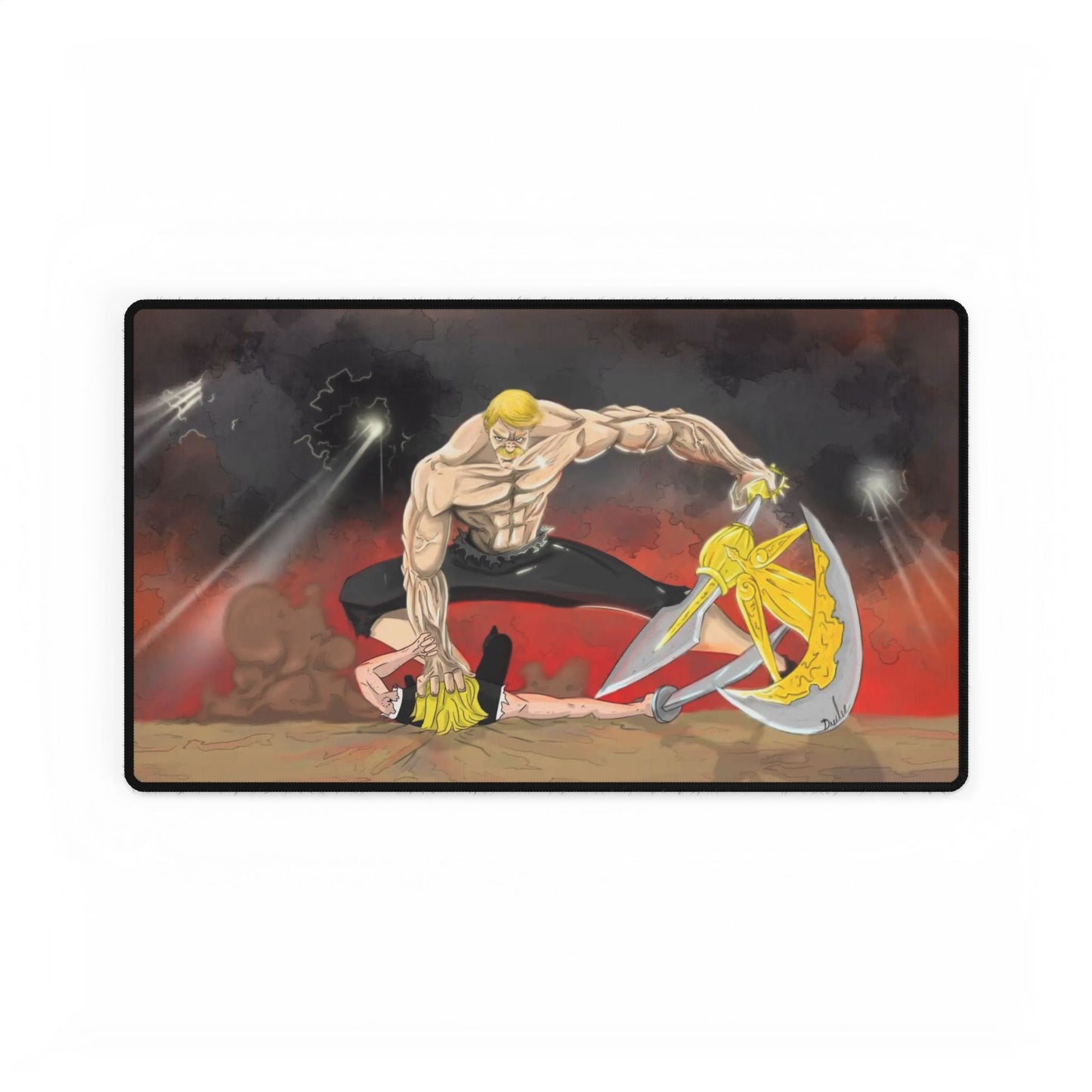 Escanor vs Meliodas Mouse Pad