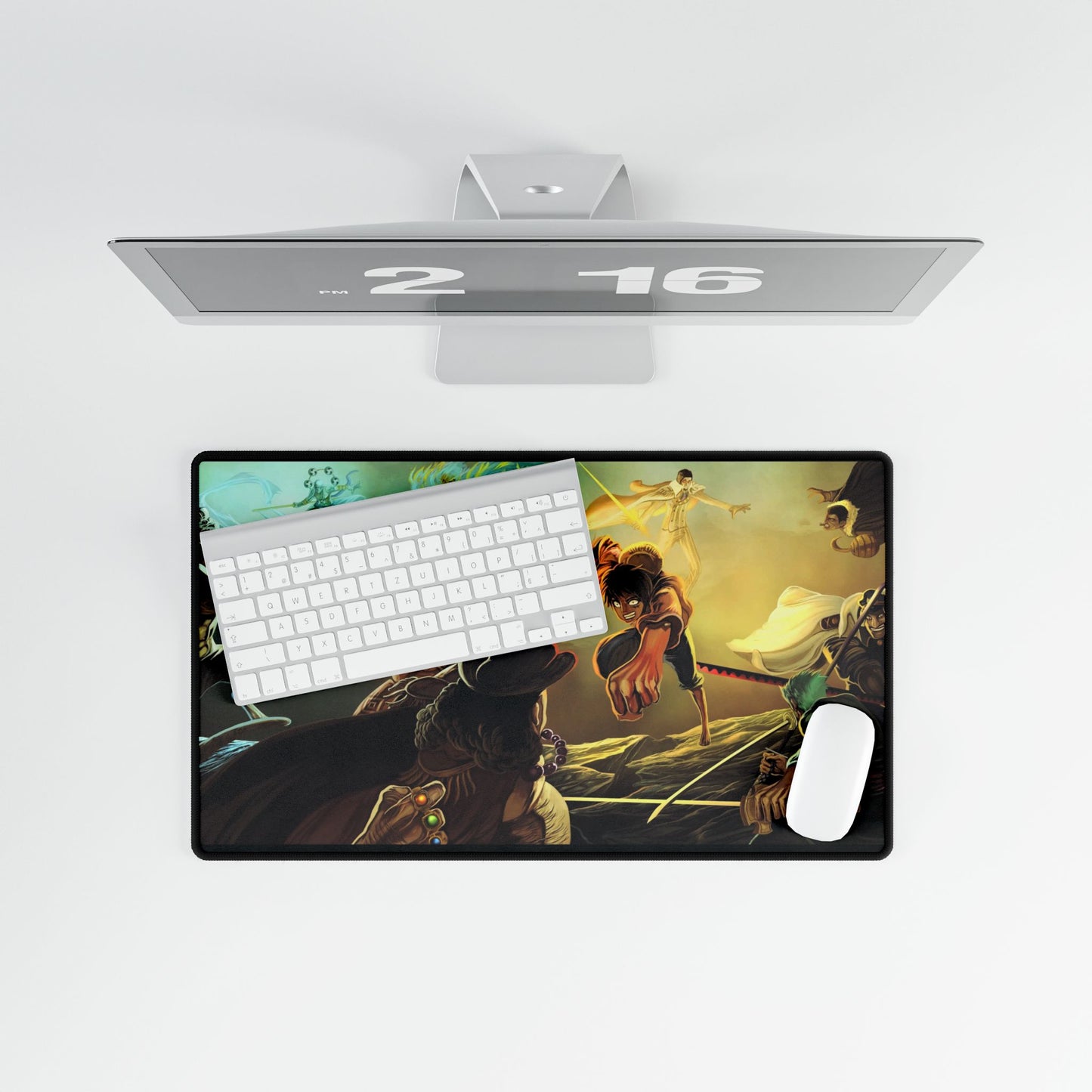 One Piece Monkey D. Luffy, Roronoa Zoro, Jinbe Mouse Pad