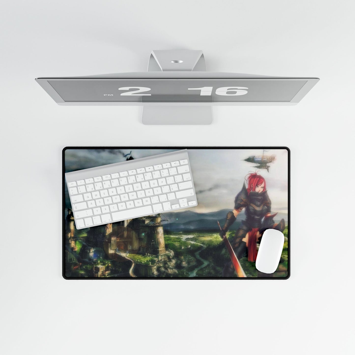 Erza Scarlet - Knight & Castle Mouse Pad