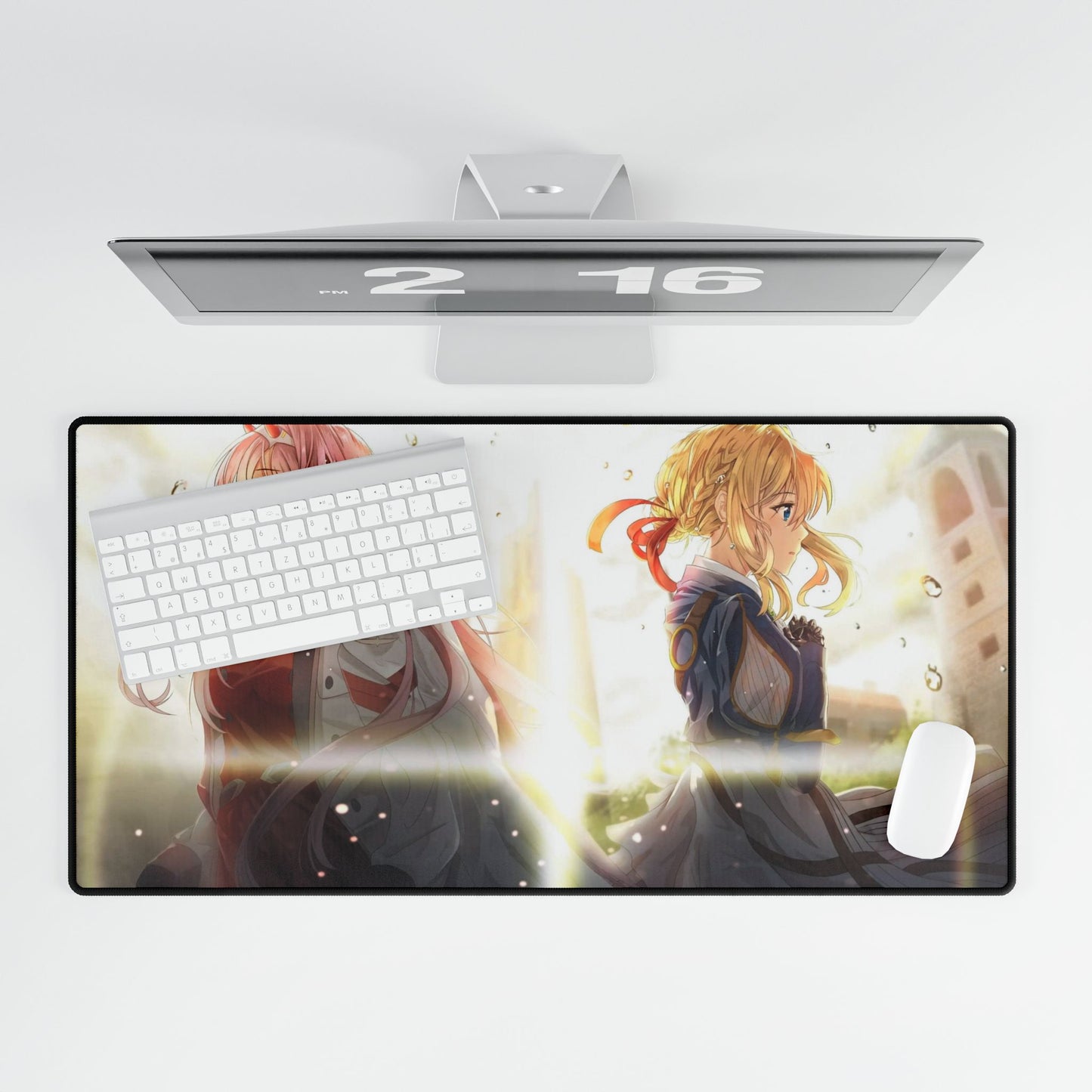 Zero Two and Violet Evergarden Mouse Pad