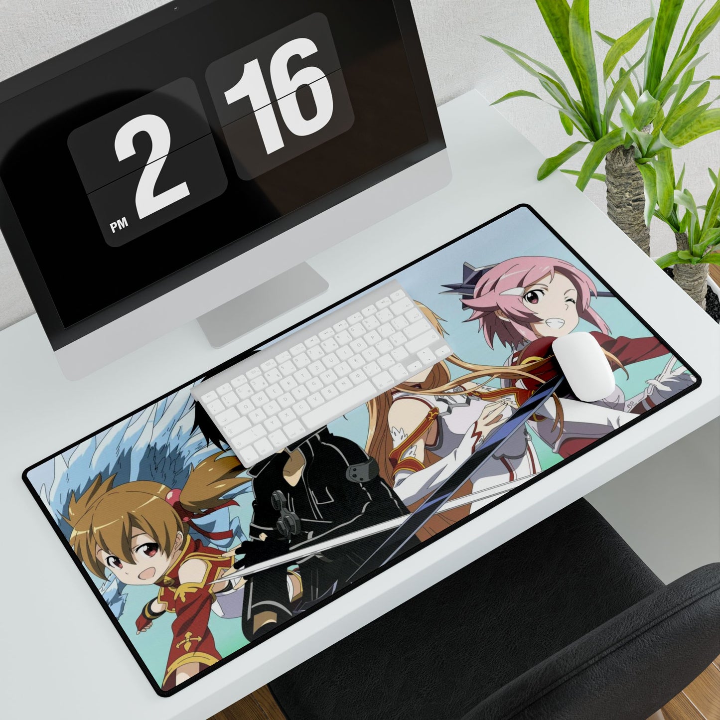 Silica,Kirito,Asuna and Lisbeth Mouse Pad
