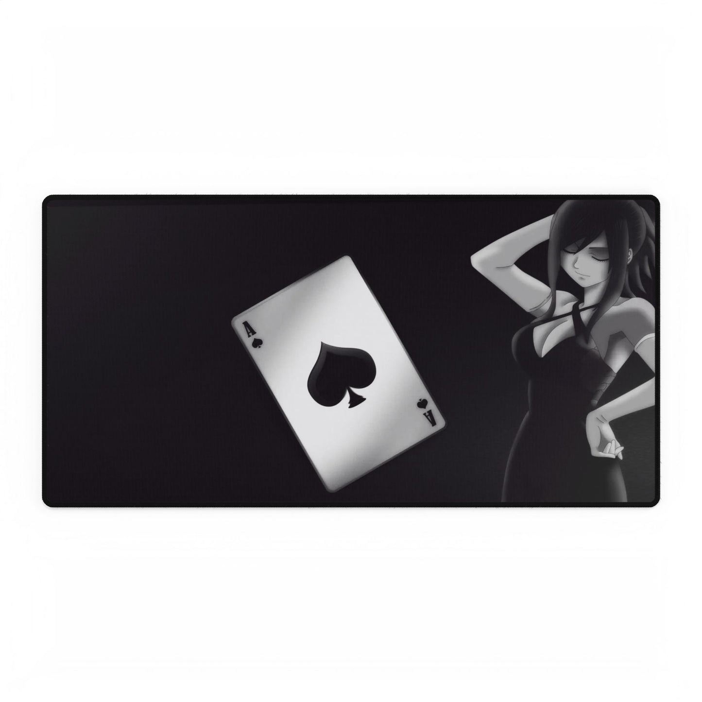 Erza Scarlet - Black and white Mouse Pad