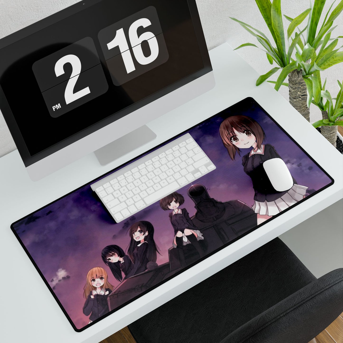 Anime Girls und Panzer Mouse Pad