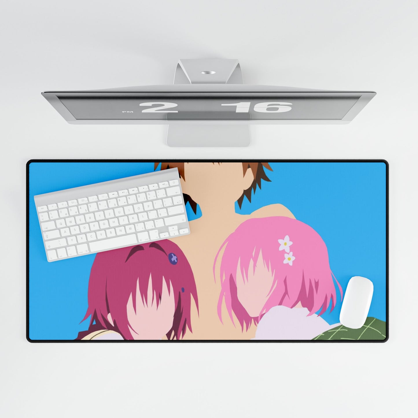 rito, momo y mea to love ru minimalist Mouse Pad
