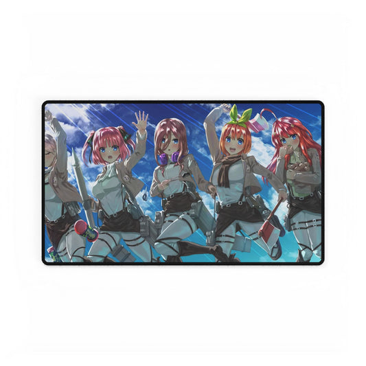The Quintessential Quintuplets x Attack on Titan Mouse Pad