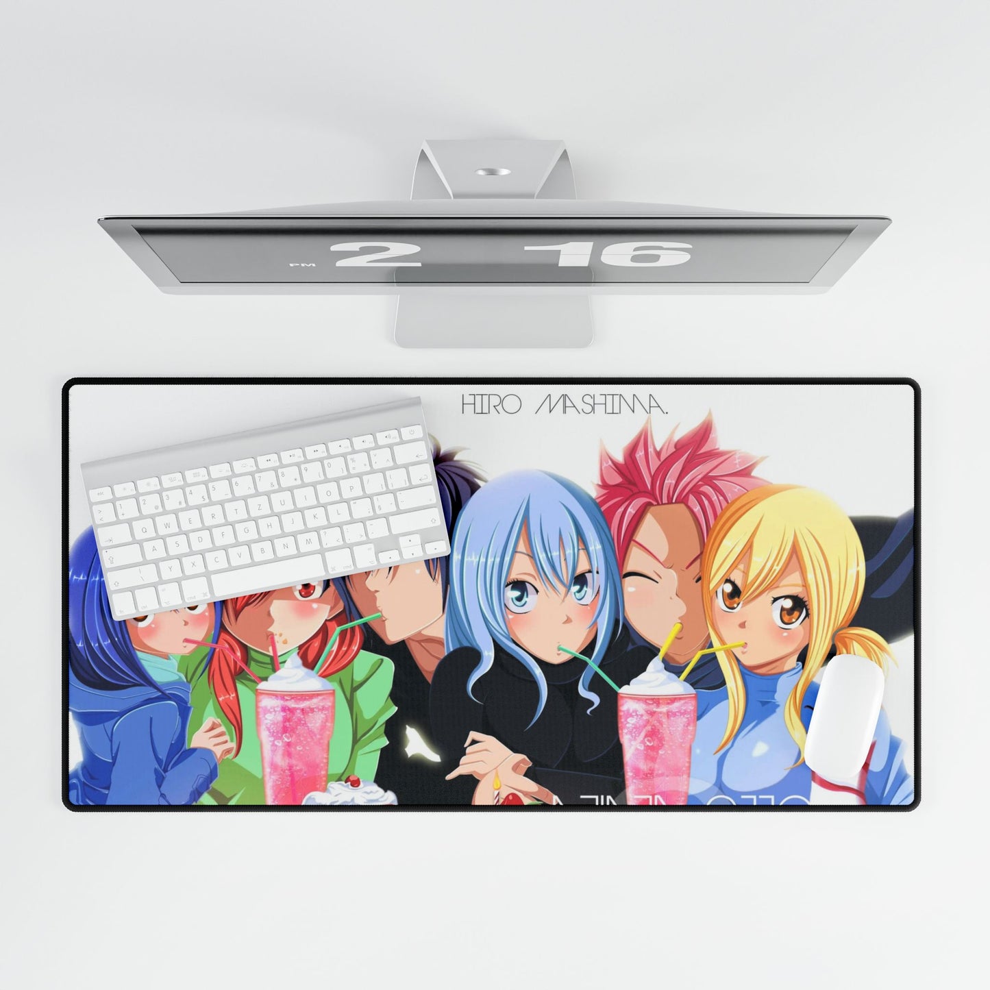 Fairy Tail Natsu Dragneel, Erza Scarlet, Gray Fullbuster, Lucy Heartfilia, Wendy Marvell Mouse Pad