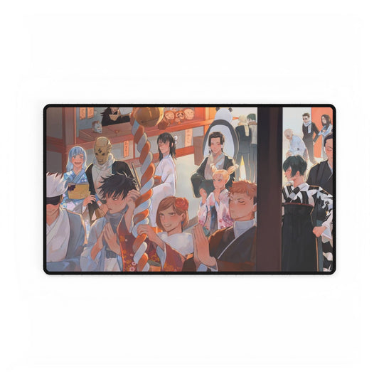 Satoru Gojo, Yuji Itadori, Aoi Todo, Toji Fushiguro, Mahito, Kento Nanami, Nobara Kugisaki, Toge Inumaki, Utahime Iori, Megumi Fushiguro, Maki Zenin, Momo Nishimiya, Shoko Ieiri and Yoshinobu Gakuganji Mouse Pad