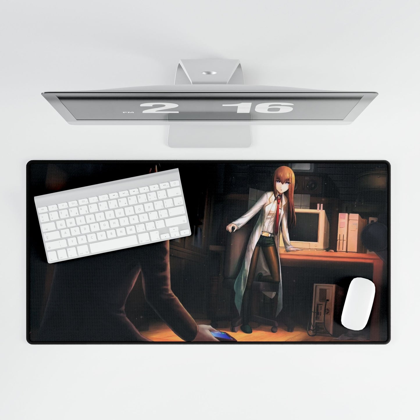 Okabe and Kurisu Time Jump Mouse Pad